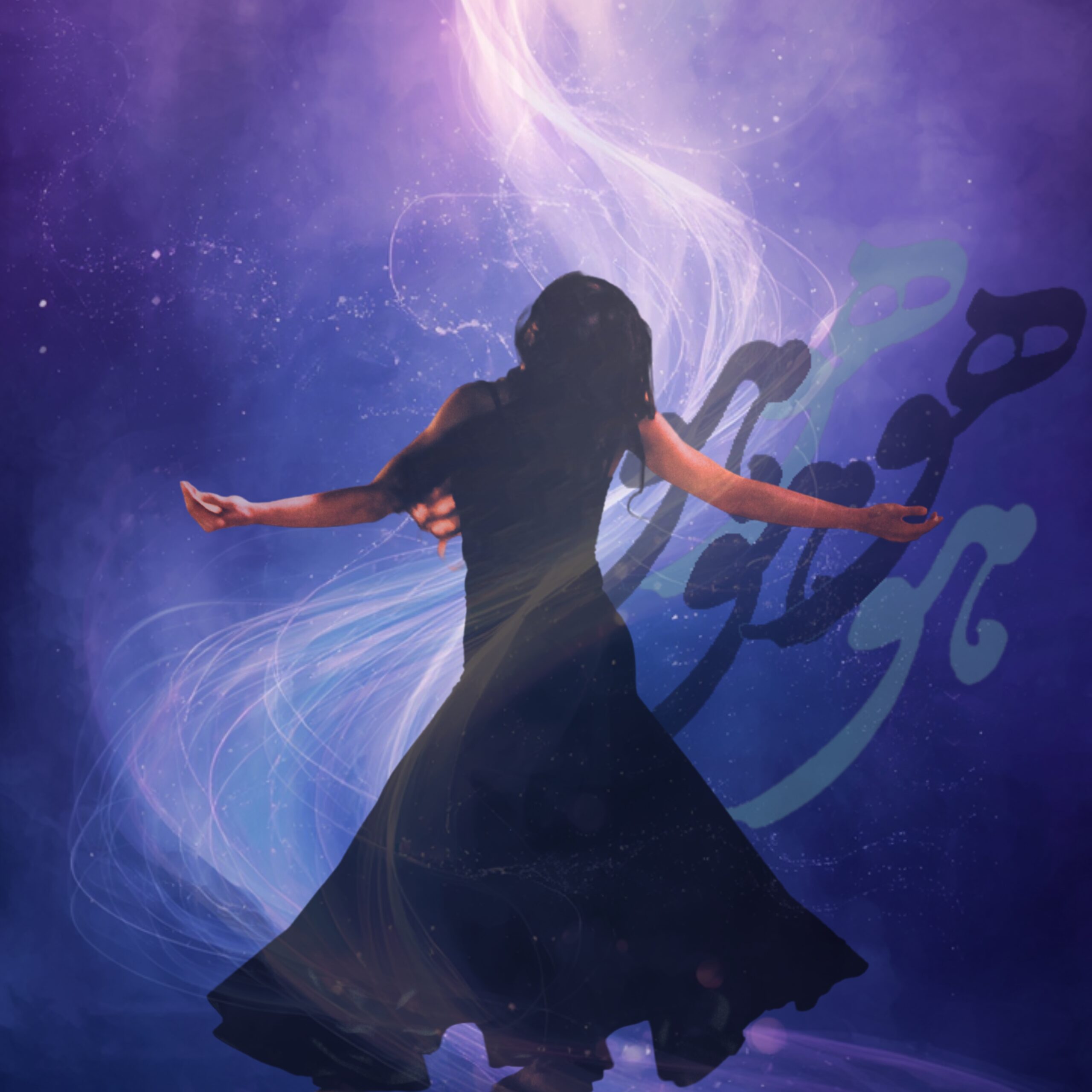 Ethereal abstract image of flowing breath and golden light currents inspired by Rumi’s reed flute symbol, representing becoming an open channel for divine energy and spiritual flow